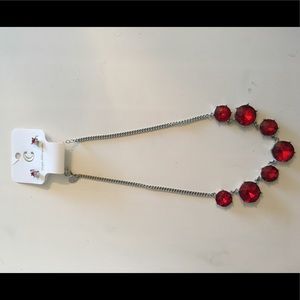 Charming Charlie Necklace&Hypo-Allergenic Earrings